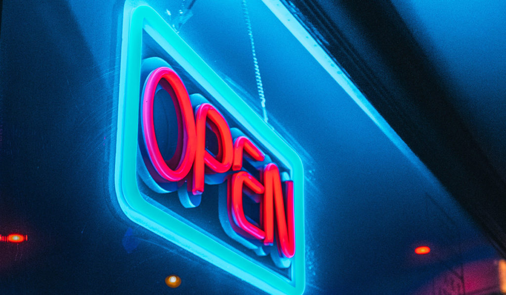 Neon Open sign